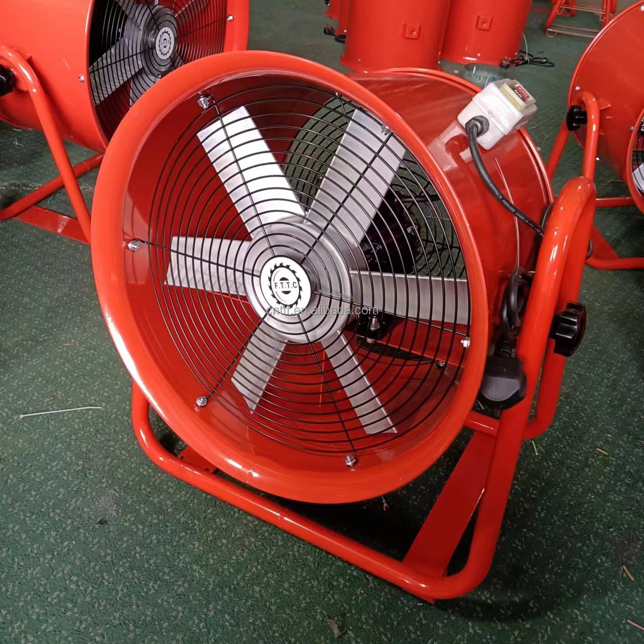 Movable Ventilation Fan 500mm 1450rpm Cheap Price 220V/50Hz Industrial Super Speed Exhaust Blower Fan